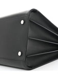 Grained Calfskin Large Sac De Jour Carryall Black