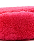 Shearling Nappa Mini Be Baguette Shoulder Bag Fuxia Black