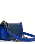 Galuchat Stingray Small Boy Flap Blue