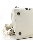 Agneau Arena Neo Cagole City Handbag Optic White