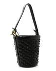 Nappa Intrecciato Small JJ Bucket Bag Black