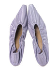 Crushed Nappa Glitter Plexiglass Almond Pumps 40 Lilac