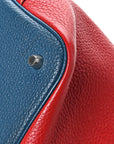 Taurillon Clemence Picotin Lock 22 MM Rouge Casaque Bleu Thalassa