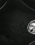Patent Check Embossed Small Bilmore Tote Black