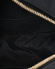 Caviar Quilted Round Filigree Crossbody Black