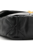 Lambskin Quilted Medium CHNL 19 Flap Black