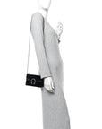 Suede Super Mini Dionysus Shoulder Bag Black