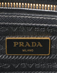 Saffiano Small Galleria Double Zip Tote Black