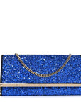 Glitter Milla Wallet on Chain Navy