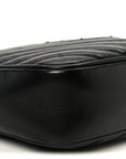 Calfskin Matelasse Monogram Monochrome Lou Camera Bag Black