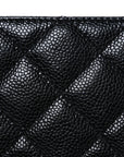 Caviar Quilted Grand Shopping Tote GST Black
