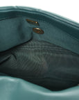 Lambskin Quilted Medium CHNL 19 Flap Green