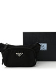 Re-Nylon Saffiano Belt Bag Black