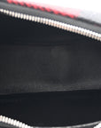 Wool Tartan Medium Ava Triomphe Shoulder Bag Red Black