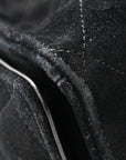 Suede Quilted Medium CHNL 25 Handbag Black