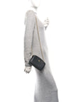 Dollar Calfskin Super Mini GG Marmont Chain Shoulder Bag Black