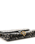 Oblique Saddle Chain Pouch Blue