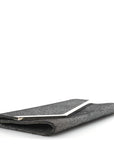 Glitter Fabric Erica Chain Clutch Anthracite