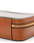 Triomphe Canvas Top Handle Messenger Box Tan
