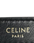 Smooth Calfskin Medium Strap Ava Triomphe Shoulder Bag Black