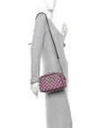 Monogram Multicolor Matelasse Diagonal Small GG Marmont Chain Shoulder Bag Pink Blue