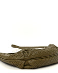Nappa Intrecciato Crossbody Olive