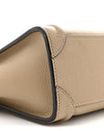 Drummed Calfskin Nano Luggage Dune