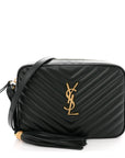 Calfskin Matelasse Monogram Lou Camera Bag Military Green