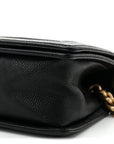 Caviar Quilted Medium Boy Flap Black