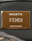 Fabric Jacquard FF 1974 Maxi Baguette Tobacco Moro Black