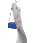 Smooth Calfskin Medium D1ORama Flap Bag Blue
