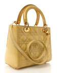 Patent Cannage Medium Lady D1OR Beige