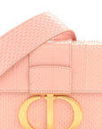 Snakeskin 30 Montaigne Box Bag Rose Clair
