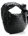 Nappa Intrecciato Teen Jodie Hobo Black