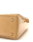 Patent Cannage Large Lady D1OR Dark Beige