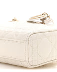 Lambskin Cannage Micro Lady D-Joy Latte
