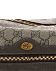 GG Supreme Monogram Web Small Ophidia Shoulder Bag Brown