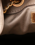 Suede Quilted Small CHNL 25 Handbag Dark Grey
