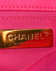 Jersey Quilted CHNL 19 Waist Bag Pink