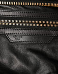 Snakeskin Large Luggage Black