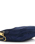 Tessuto Nylon Saffiano Mini Camera Crossbody Royal