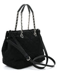 Nylon Tessuto Impuntu Quilted Tote Black
