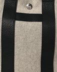 Toile Taurillon Clemence Sac Harnais Tote PM Black