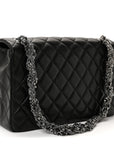 Lambskin Quilted Medium Westminster Pearl Flap Black
