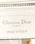 Grained Calfskin Saddle Bag White