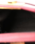 Shiny Nappa Micro Peekaboo Iconic Satchel Rosa Fluo