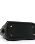 Soft Grain Calfskin Small Buckle Tote Black
