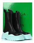 Calfskin Womens The Tire Chelsea Boots 39 Black Flannel