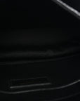 Crinkled Lambskin Matelasse Monogram Baby Niki Chain Satchel Black
