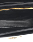 Shiny Calfskin Besace Clea Triomphe Black
